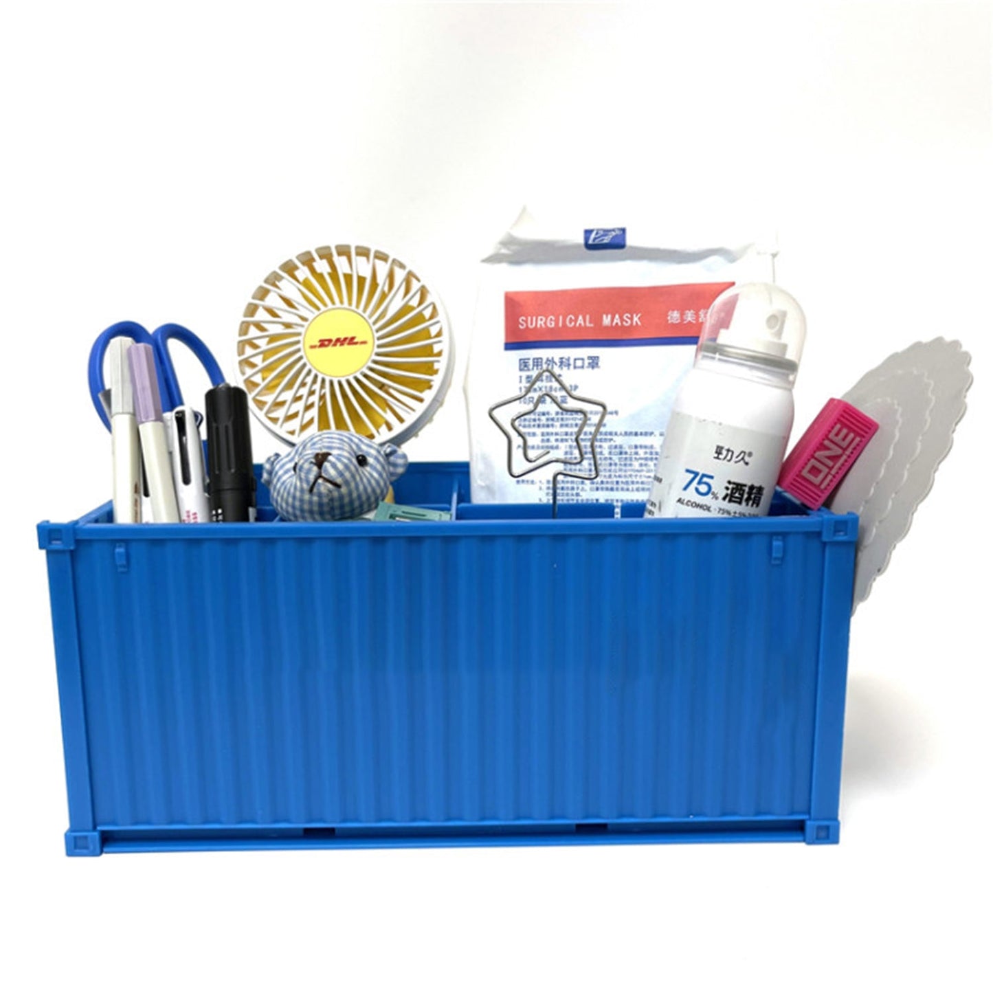 Shipping Container Pen Holder Shipping Container Model Pen Name Cardholder Simulated Container Model For Business Gift - infinityexculsivestore.com