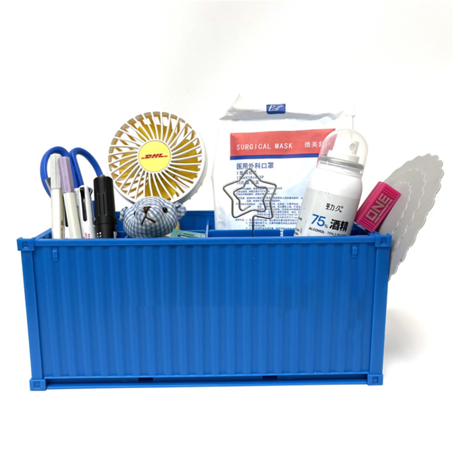 Shipping Container Pen Holder Shipping Container Model Pen Name Cardholder Simulated Container Model For Business Gift - infinityexculsivestore.com