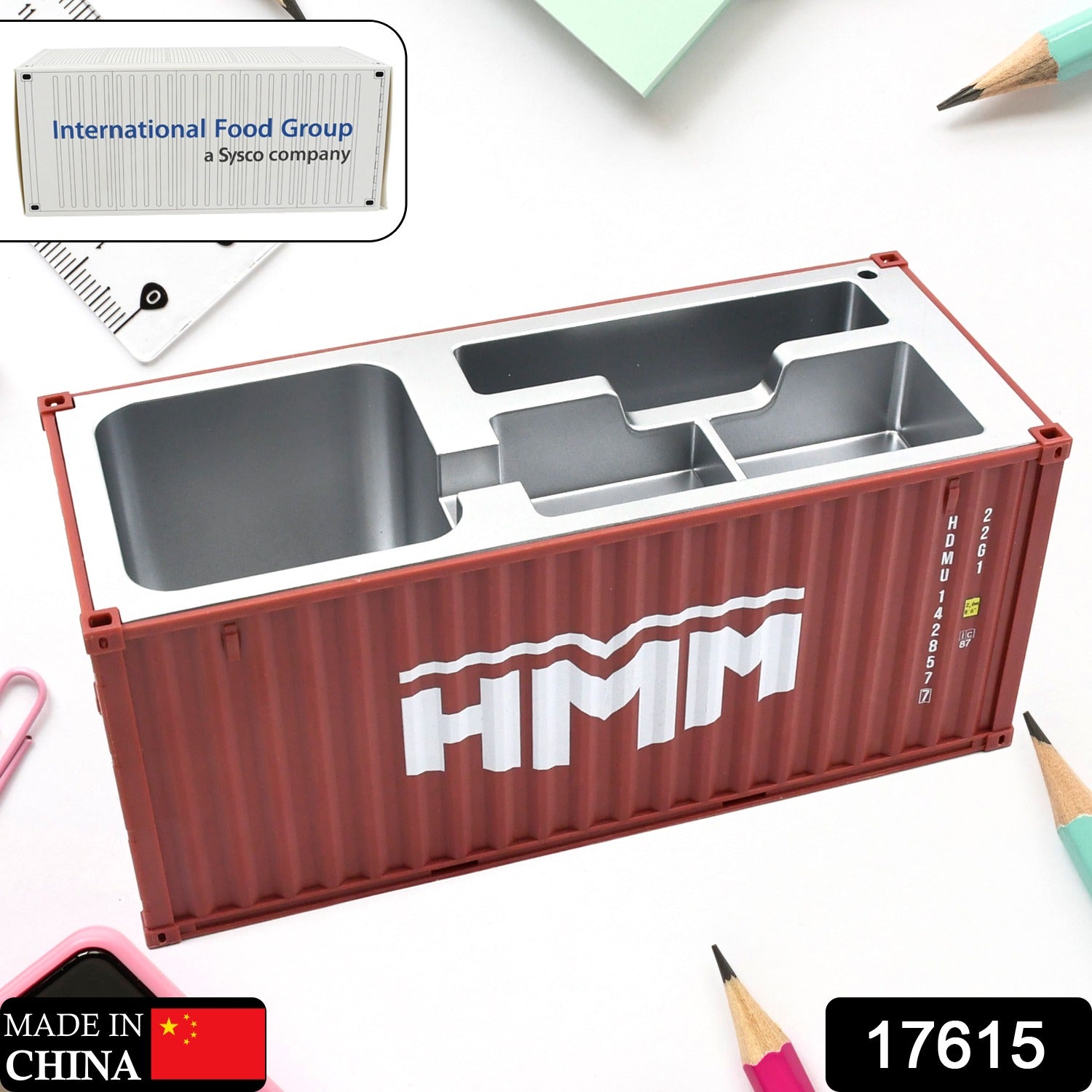 Shipping Container Pen Holder Shipping Container Model Pen Name Cardholder Simulated Container Model For Business Gift - infinityexculsivestore.com