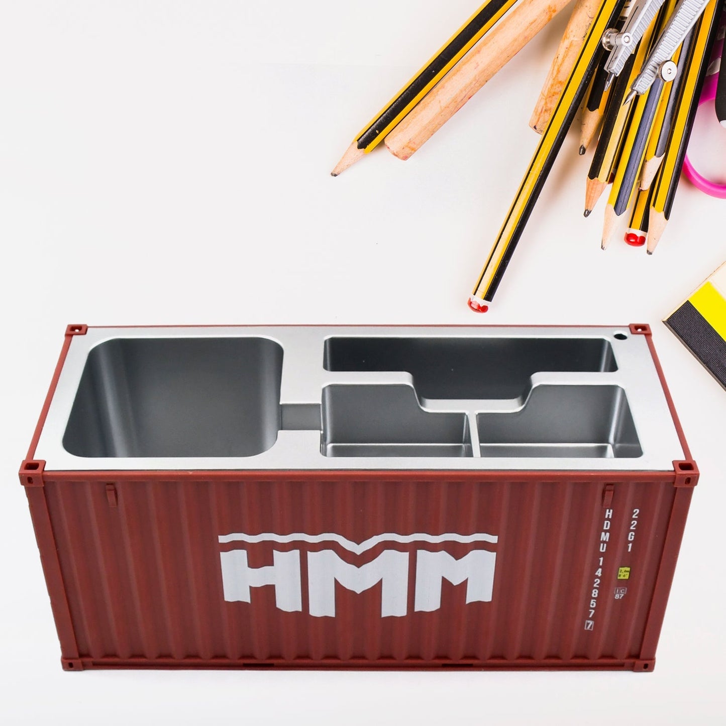 Shipping Container Pen Holder Shipping Container Model Pen Name Cardholder Simulated Container Model For Business Gift - infinityexculsivestore.com