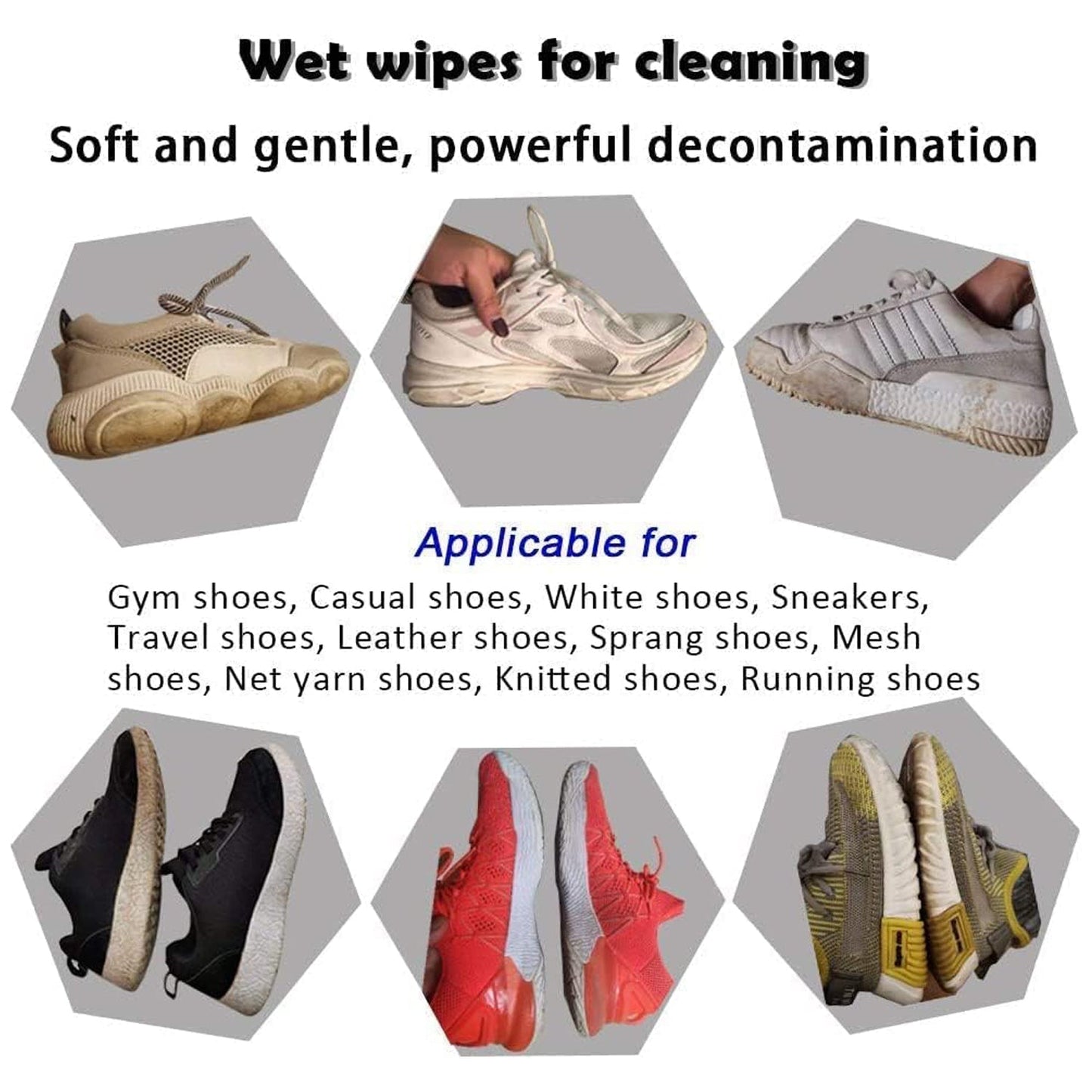 Shoe Cleaning Wet Wipes (80 Pack) - Travel Friendly! - infinityexculsivestore.com