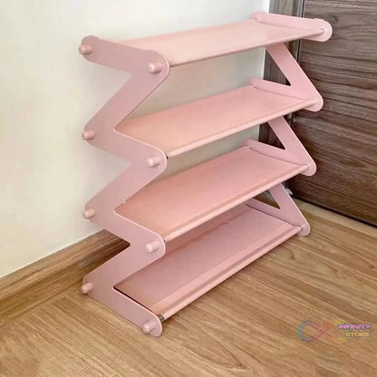Shoe Rack Z - Shaped Four Layer (1 Pc / 4 Layer) - infinityexculsivestore.com