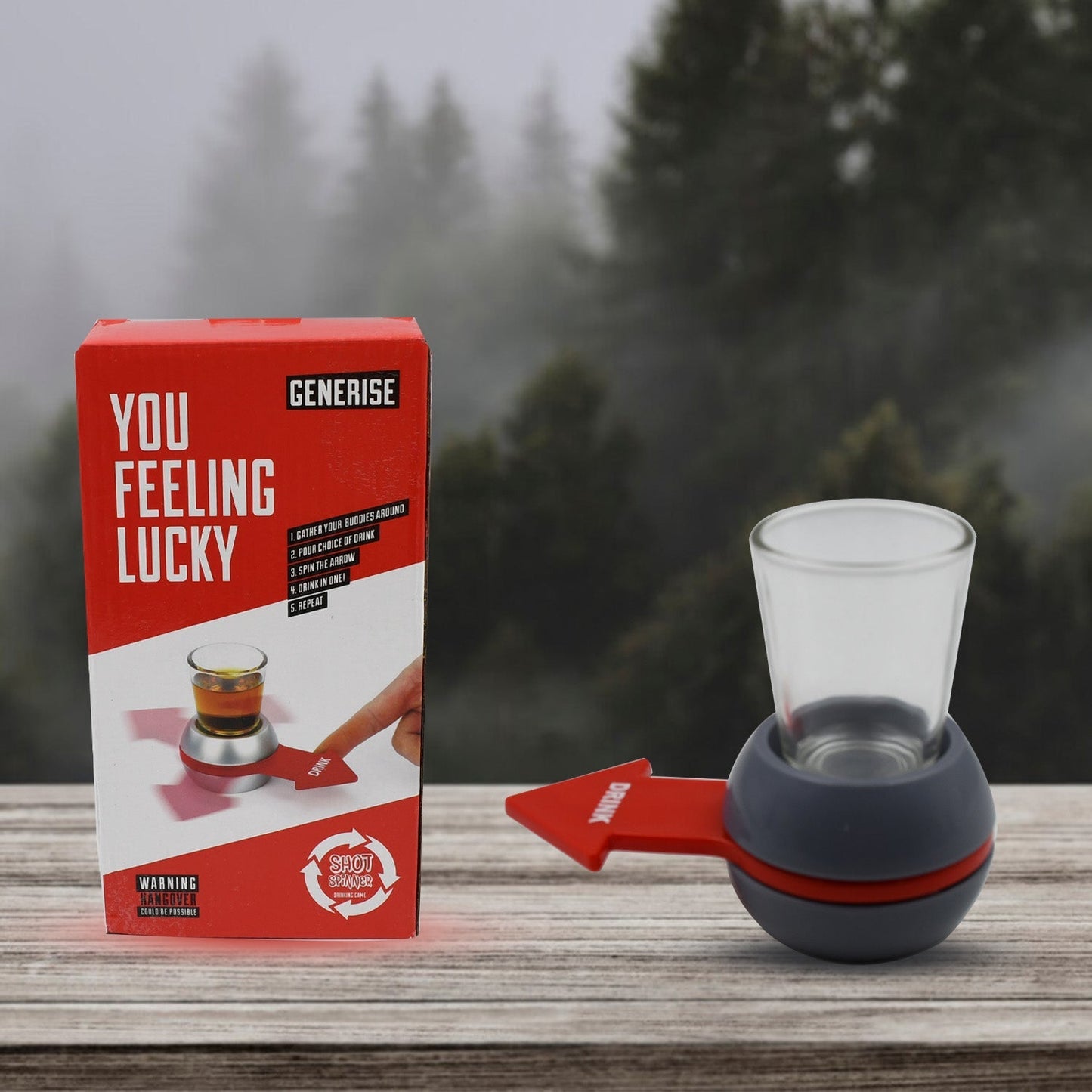 Shot Spinner Spin the Shot Fun Drinking Game Spin Shot Game Party Games for Adults Includes 1.7 oz Shot Glass - infinityexculsivestore.com