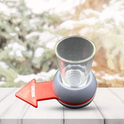 Shot Spinner Spin the Shot Fun Drinking Game Spin Shot Game Party Games for Adults Includes 1.7 oz Shot Glass - infinityexculsivestore.com