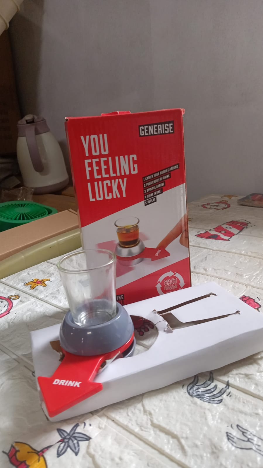 Shot Spinner Spin the Shot Fun Drinking Game Spin Shot Game Party Games for Adults Includes 1.7 oz Shot Glass - infinityexculsivestore.com