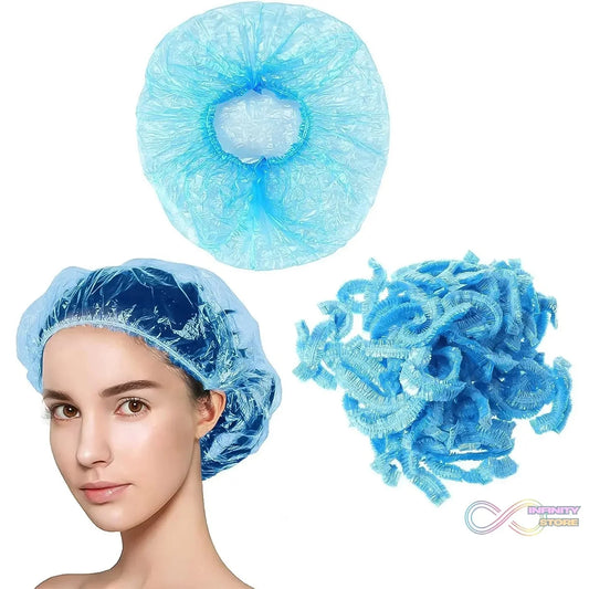 Shower Cap, Waterproof Disposable Shower Cap, 100 Pieces - infinityexculsivestore.com