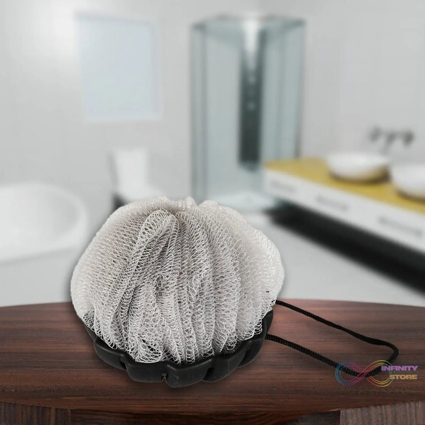 Shower Tool Duo 2 - 1 Shower Loofah Sponge and Exfoliating Body Scrubber for Showering, Easy to Clean, Easy to Dry, With Dori Easy to Hanging, Easy to Grip - infinityexculsivestore.com