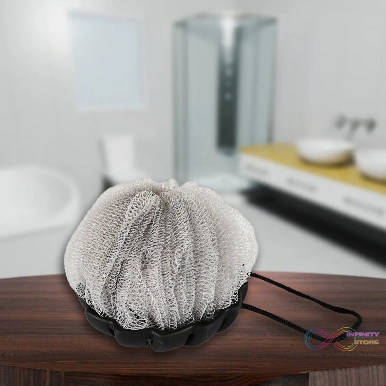 Shower Tool Duo 2 - 1 Shower Loofah Sponge and Exfoliating Body Scrubber for Showering, Easy to Clean, Easy to Dry, With Dori Easy to Hanging, Easy to Grip - infinityexculsivestore.com