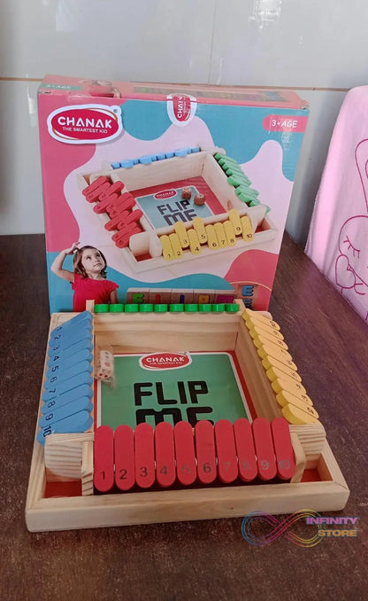Shut The Box Dice Game, Classic Flip Me Multiplayer Game (1 Set) - infinityexculsivestore.com
