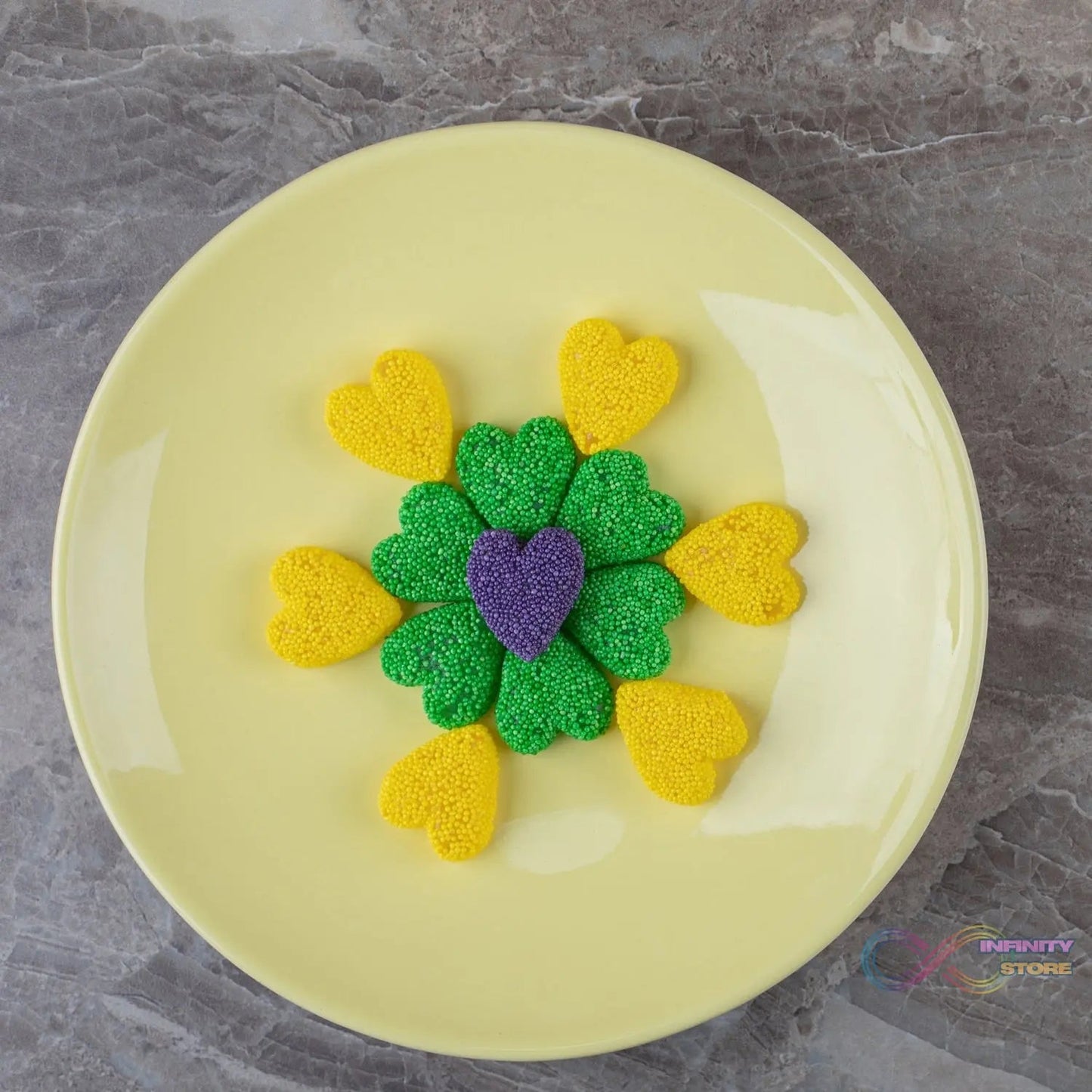 Silicon 10 Cavity Heart Shape Design Chocolate Mould Ice, Jelly Candy Mould - infinityexculsivestore.com