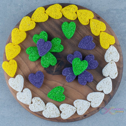 Silicon 10 Cavity Heart Shape Design Chocolate Mould Ice, Jelly Candy Mould - infinityexculsivestore.com