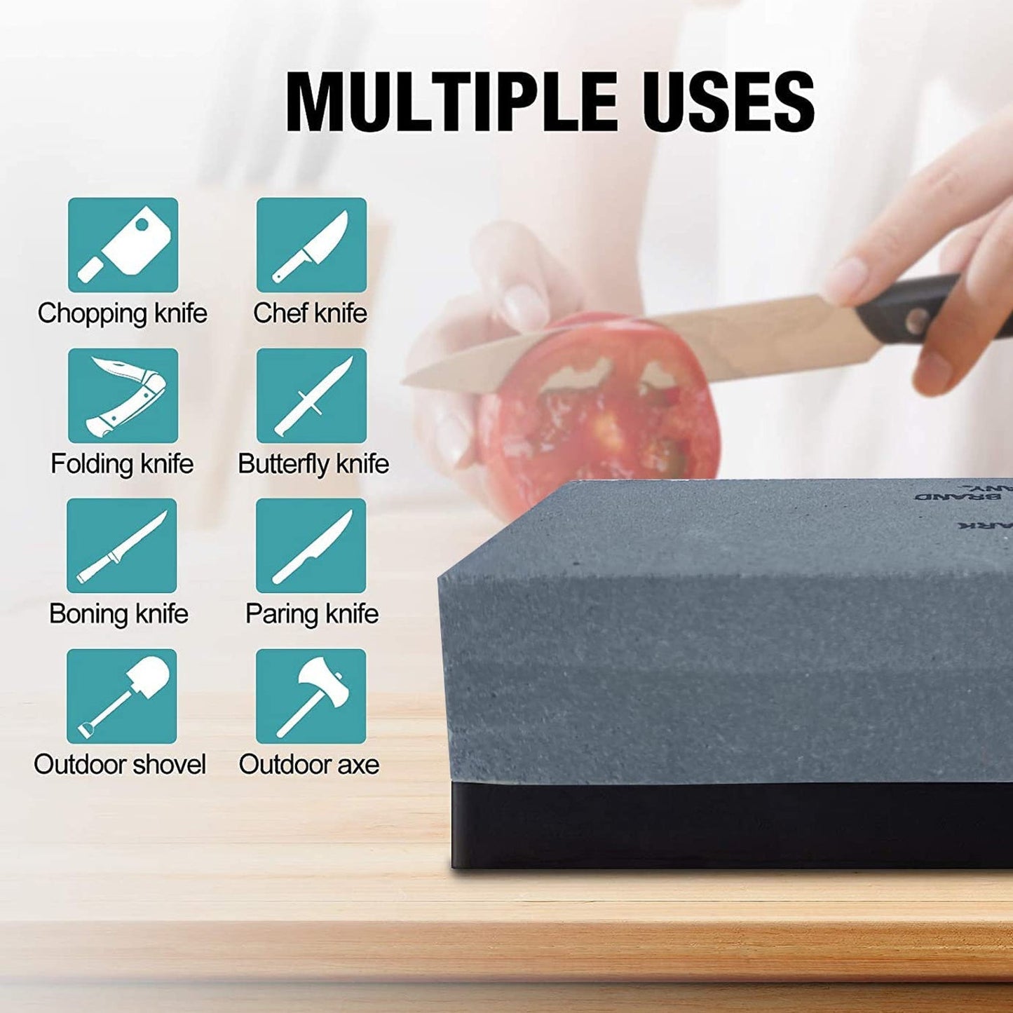 Silicon Carbide German Combination Stone, Dual Sided Stone for Knife and Tools Sharpening with Safety Case - infinityexculsivestore.com