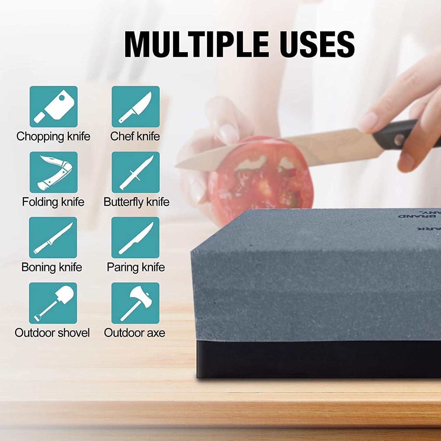 Silicon Carbide German Combination Stone, Dual Sided Stone for Knife and Tools Sharpening with Safety Case - infinityexculsivestore.com