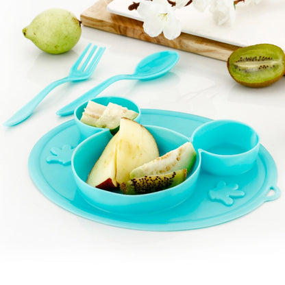 Silicon Micky Plate And 1 Spoon & 1 Fork Card Packing ( 1 Pc Product) - infinityexculsivestore.com