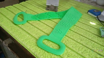 Silicone Body Back Scrubber Double Side Bathing Brush for Skin Deep Cleaning Massage, Dead Skin Removal (135 Gm | Big Size / 1pc) - infinityexculsivestore.com