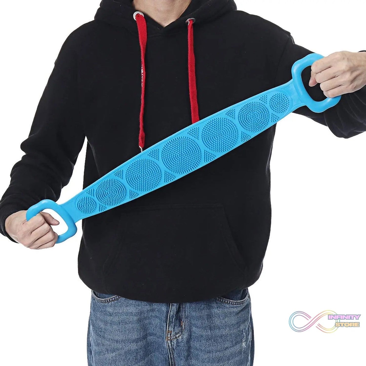 Silicone Body Scrubber Silicone Bath Body Brush (1 Pc / 24 Inch) - infinityexculsivestore.com