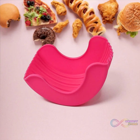 Silicone Burger Holder Snack Holder Reusable Burger Holder - infinityexculsivestore.com