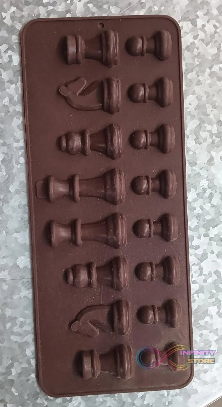Silicone Chocolate Mould Chess Shape (1 Pc) - infinityexculsivestore.com