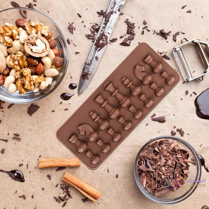 Silicone Chocolate Mould Chess Shape (1 Pc) - infinityexculsivestore.com