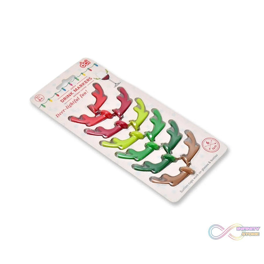 Silicone Deer Drink Marker, Safe 16PCS Wine Glass Identification Tag Lightweight Unique Durable for Party - infinityexculsivestore.com