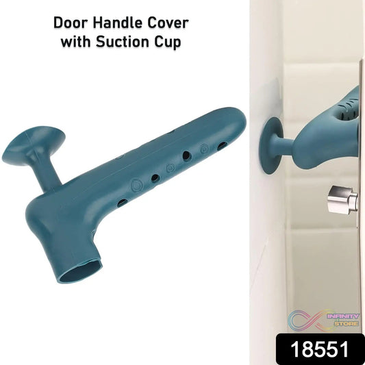 Silicone Door Handle Cover with Suction Cup (1 Pc / Mix Color) - infinityexculsivestore.com