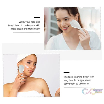 Silicone Face Scrubber Exfoliating Brush, Manual Handheld Facial Cleansing Brush (1 Pc) - infinityexculsivestore.com