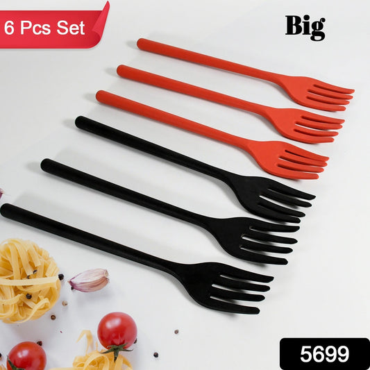 Silicone Flexible Forks, Silicone Cooking Fork Heat Resistant, Multifunctional Nonstick Blending Fork (6 Pcs) - infinityexculsivestore.com