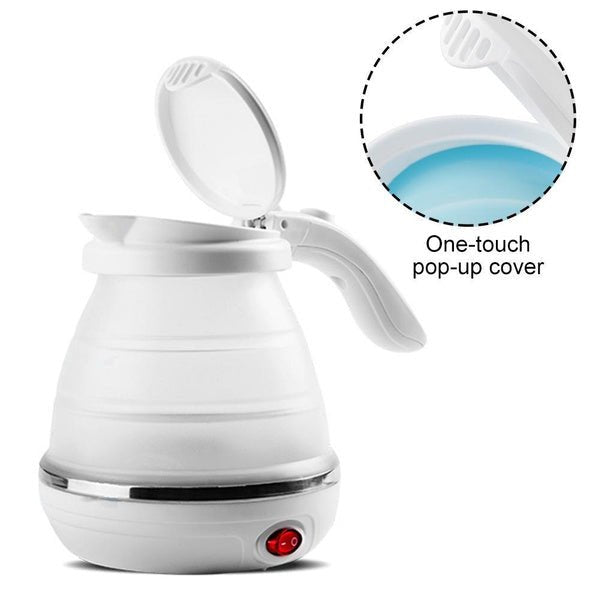 Silicone Foldable Collapsible Electric Water Kettle Camping Boiler - infinityexculsivestore.com