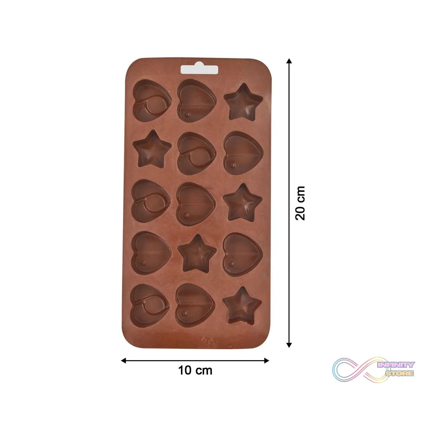 Multi-shape silicone mold for easy chocolate making