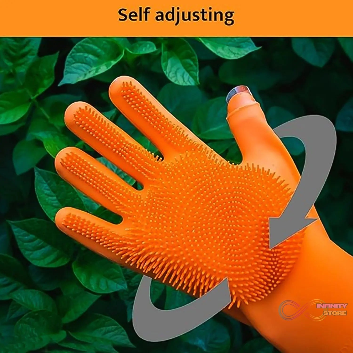 Silicone Glove with Multi - Function Blade for Cutting and Cleaning Vegetables Fruit and Other Cultures Gardening Tool (1 Pc) - infinityexculsivestore.com