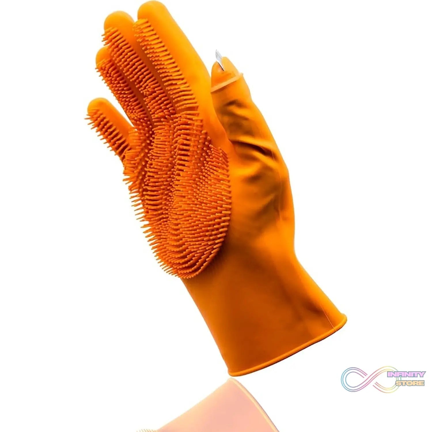 Silicone Glove with Multi - Function Blade for Cutting and Cleaning Vegetables Fruit and Other Cultures Gardening Tool (1 Pc) - infinityexculsivestore.com