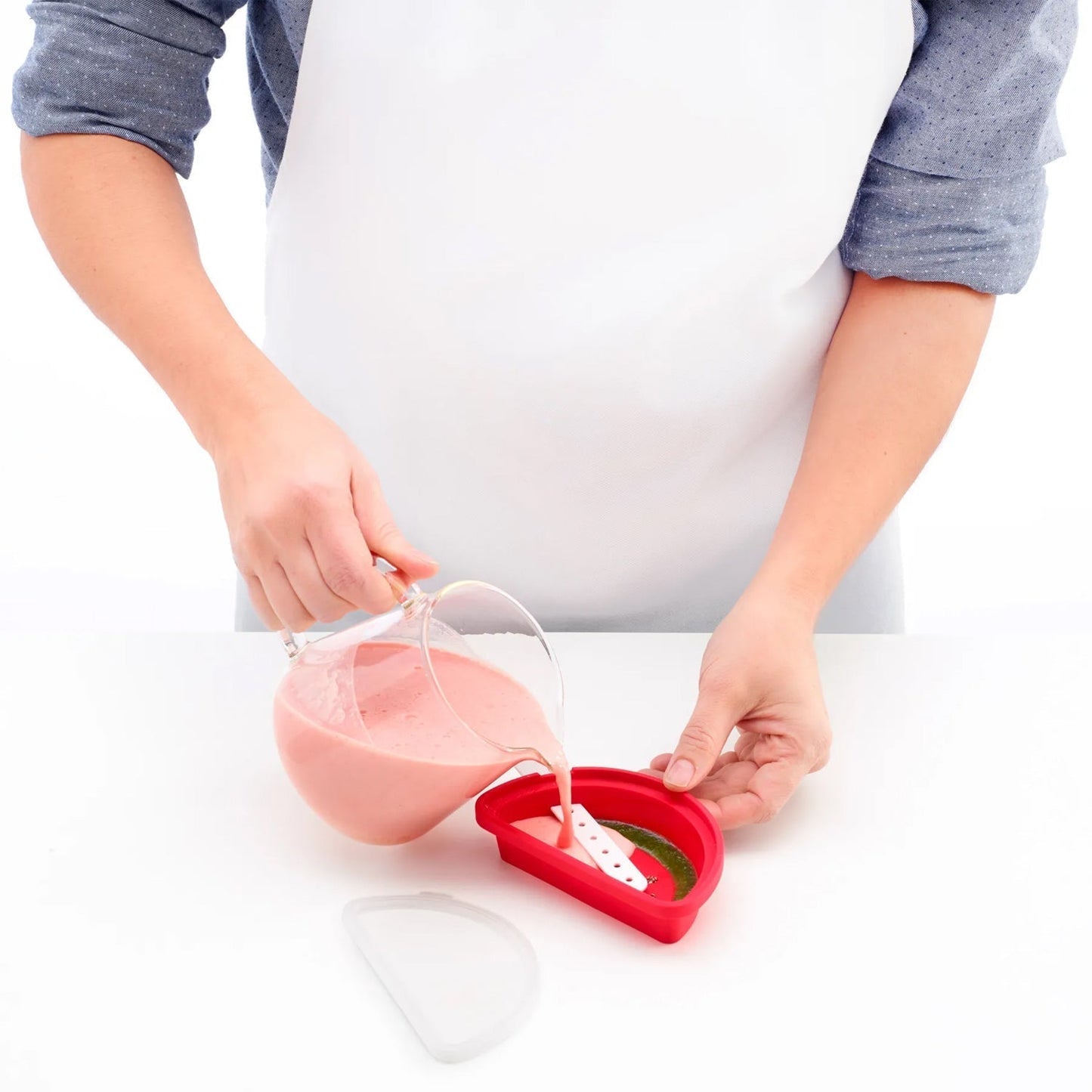 Silicone Ice Cream and Ice Pop Moulds - Watermelon Popsicle Molds, DIY Kitchen Tool for Ice Treats - infinityexculsivestore.com