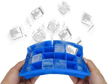 Silicone Ice Cube Trays 24 Cavity Per Ice Tray [Multicolour] - infinityexculsivestore.com
