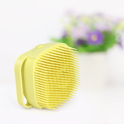 Silicone Massage Bath Body Brush Soft Bristle With Shampoo Dispenser - infinityexculsivestore.com