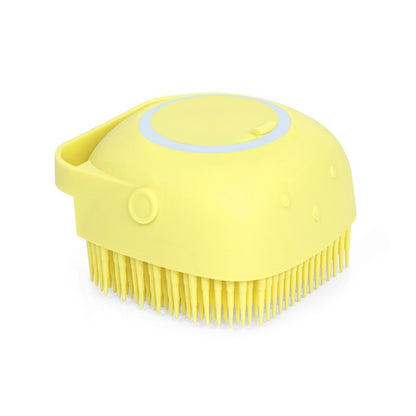 Silicone Massage Bath Body Brush Soft Bristle With Shampoo Dispenser - infinityexculsivestore.com