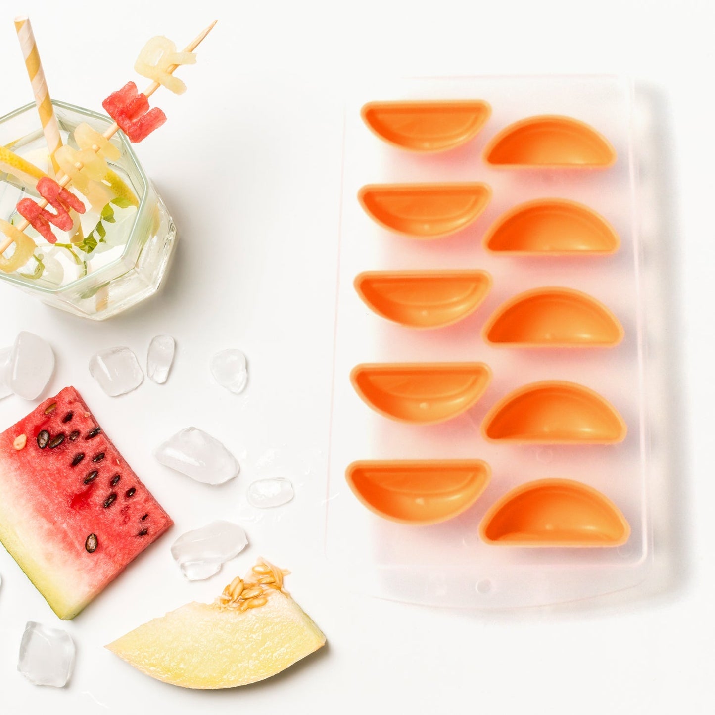 Silicone Mold Ice Cube Tray Creative Sweet Multi Type Ice Tray , Ice Cube Trays Multi Fruit Shape Ice Tray (1 Pc) - infinityexculsivestore.com