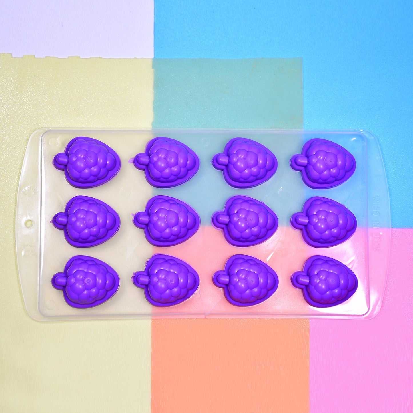 Silicone Mold Ice Cube Tray Creative Sweet Multi Type Ice Tray , Ice Cube Trays Multi Fruit Shape Ice Tray (1 Pc) - infinityexculsivestore.com