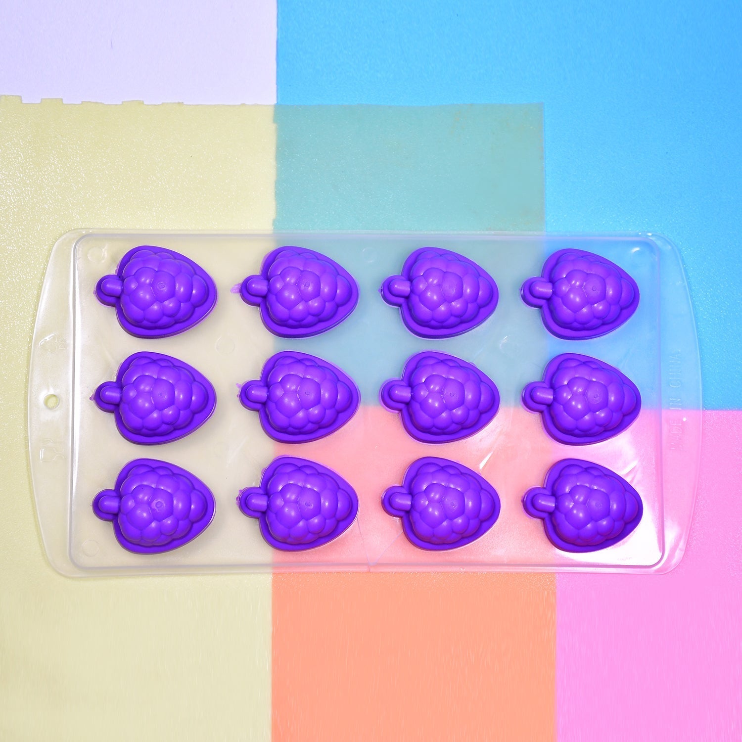 Silicone Mold Ice Cube Tray Creative Sweet Multi Type Ice Tray , Ice Cube Trays Multi Fruit Shape Ice Tray (1 Pc) - infinityexculsivestore.com