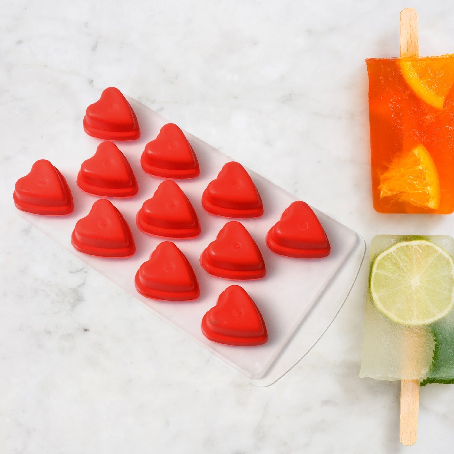 Silicone Mold Ice Cube Tray Creative Sweet Multi Type Ice Tray , Ice Cube Trays Multi Fruit Shape Ice Tray (1 Pc) - infinityexculsivestore.com