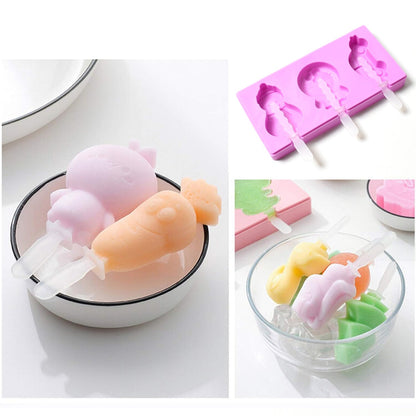 Silicone Popsicle Molds, Reusable Ice Cream Molds With Sticks And Lids. A Must - Have Popsicle Mold For Summer. - infinityexculsivestore.com