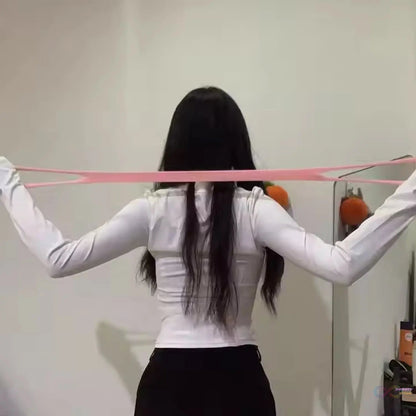 Silicone Resistance Bands Fitness Elastic Stretch (1 Pc) - infinityexculsivestore.com