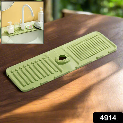 Silicone Sink Faucet Pad, Drip Protector Splash Countertop, Rubber Drying Mat, Sink Splash Guard for Kitchen Bathroom Bar. - infinityexculsivestore.com