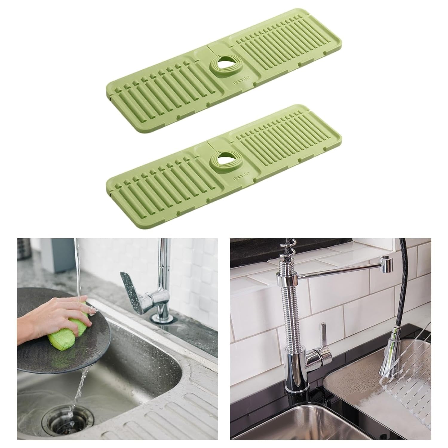 Silicone Sink Faucet Pad, Drip Protector Splash Countertop, Rubber Drying Mat, Sink Splash Guard for Kitchen Bathroom Bar. - infinityexculsivestore.com