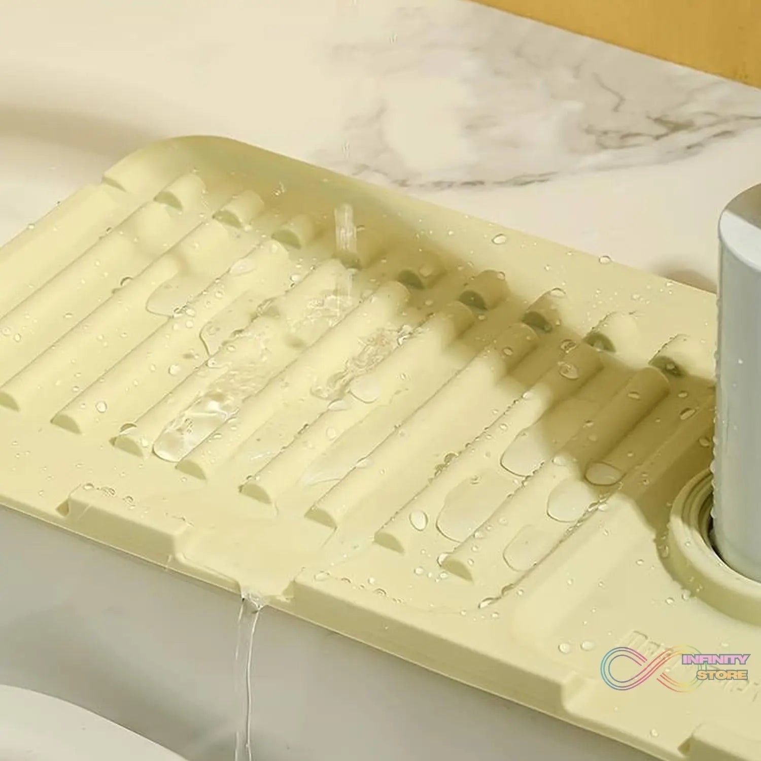 Silicone Sink Faucet Pad / Mat (1 Pc / 33x12 Cm) - infinityexculsivestore.com