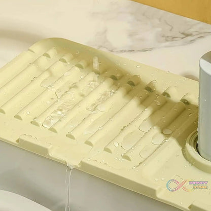 Silicone Sink Faucet Pad / Mat (1 Pc / 33x12 Cm) - infinityexculsivestore.com