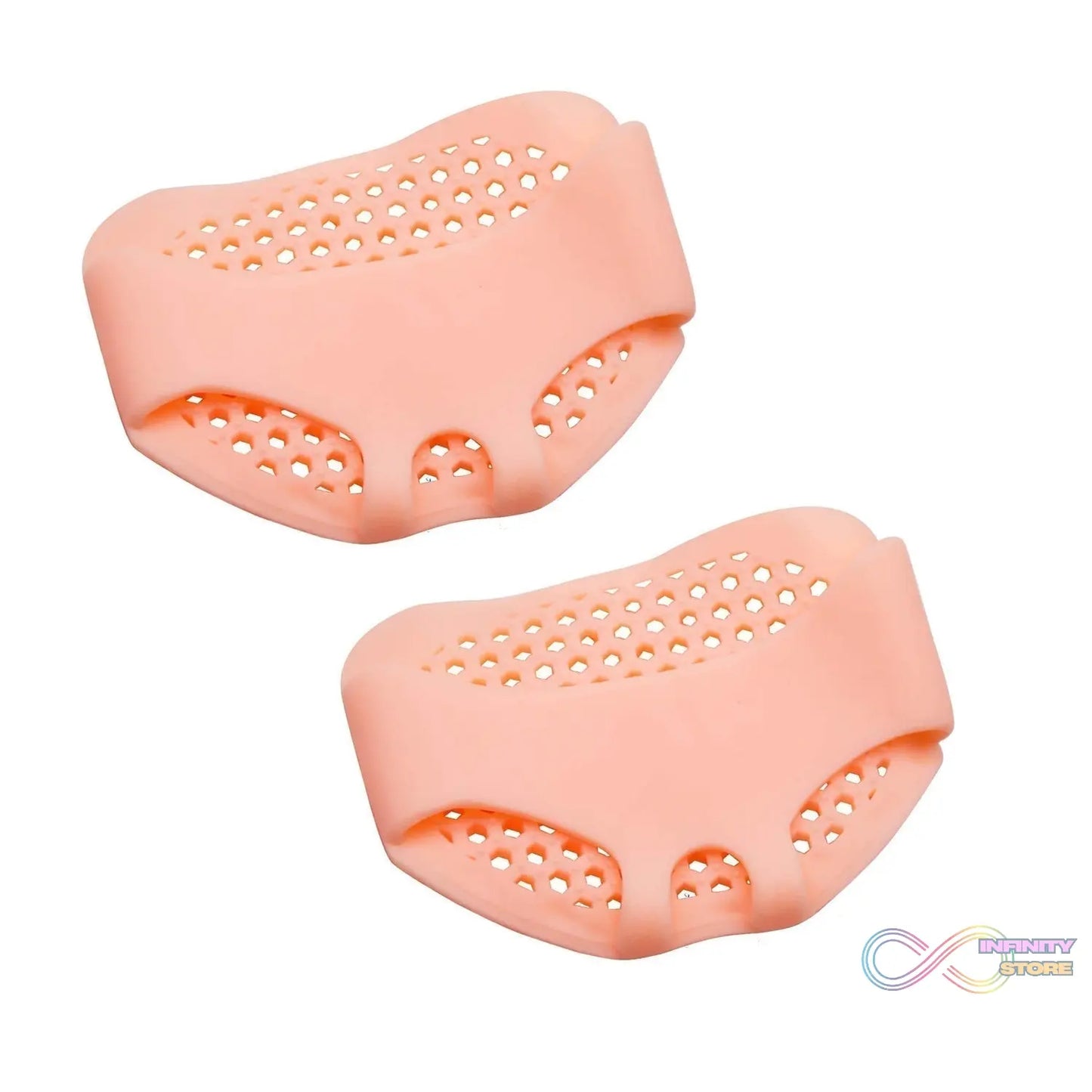 Protective silicone covers for toes to enhance comfort and prevent irritation.