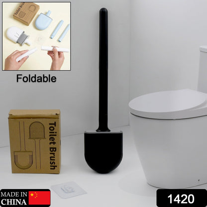 Silicone Toilet Brush with Holder Stand for Bathroom Cleaning - infinityexculsivestore.com