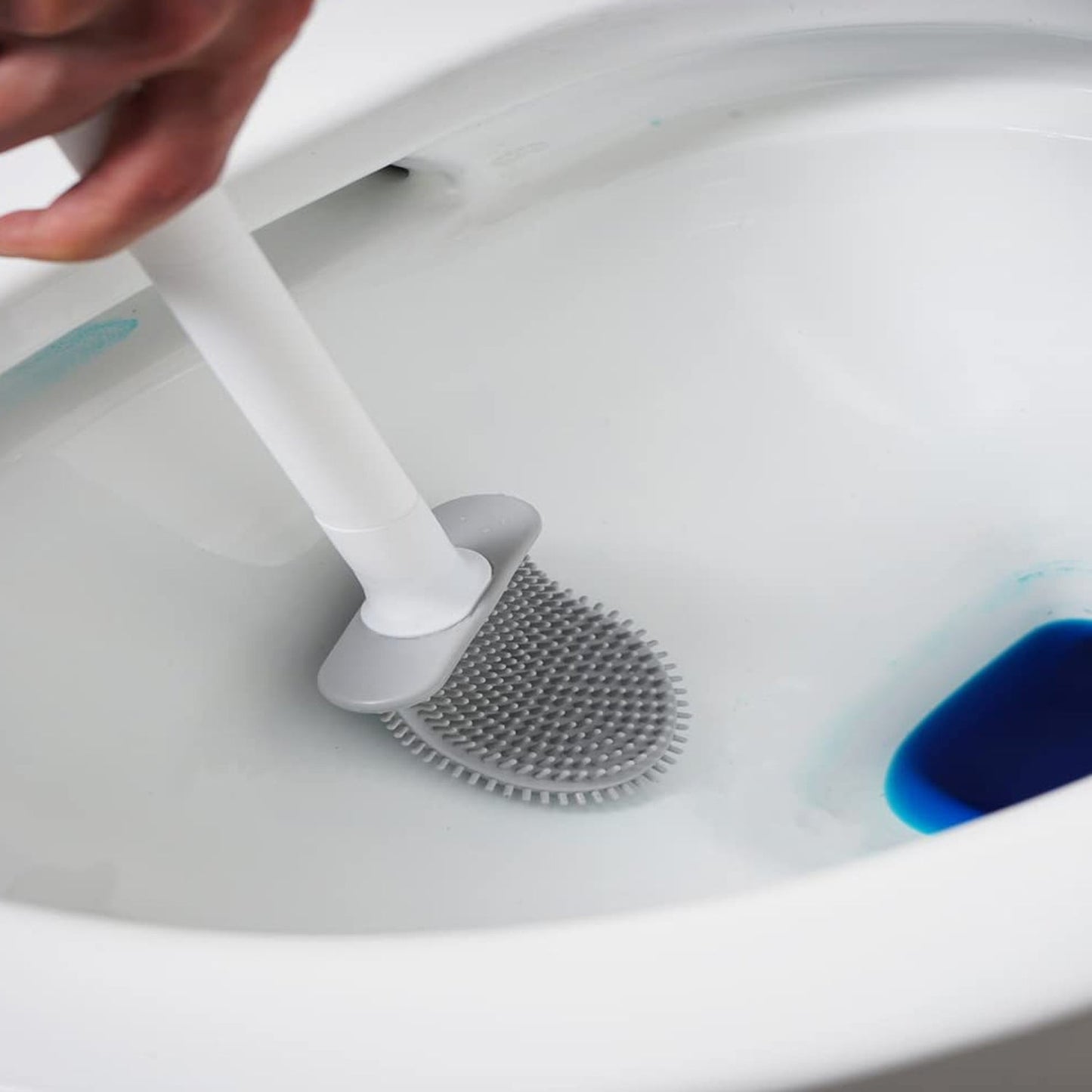 Silicone Toilet Brush with Holder Stand for Bathroom Cleaning - infinityexculsivestore.com