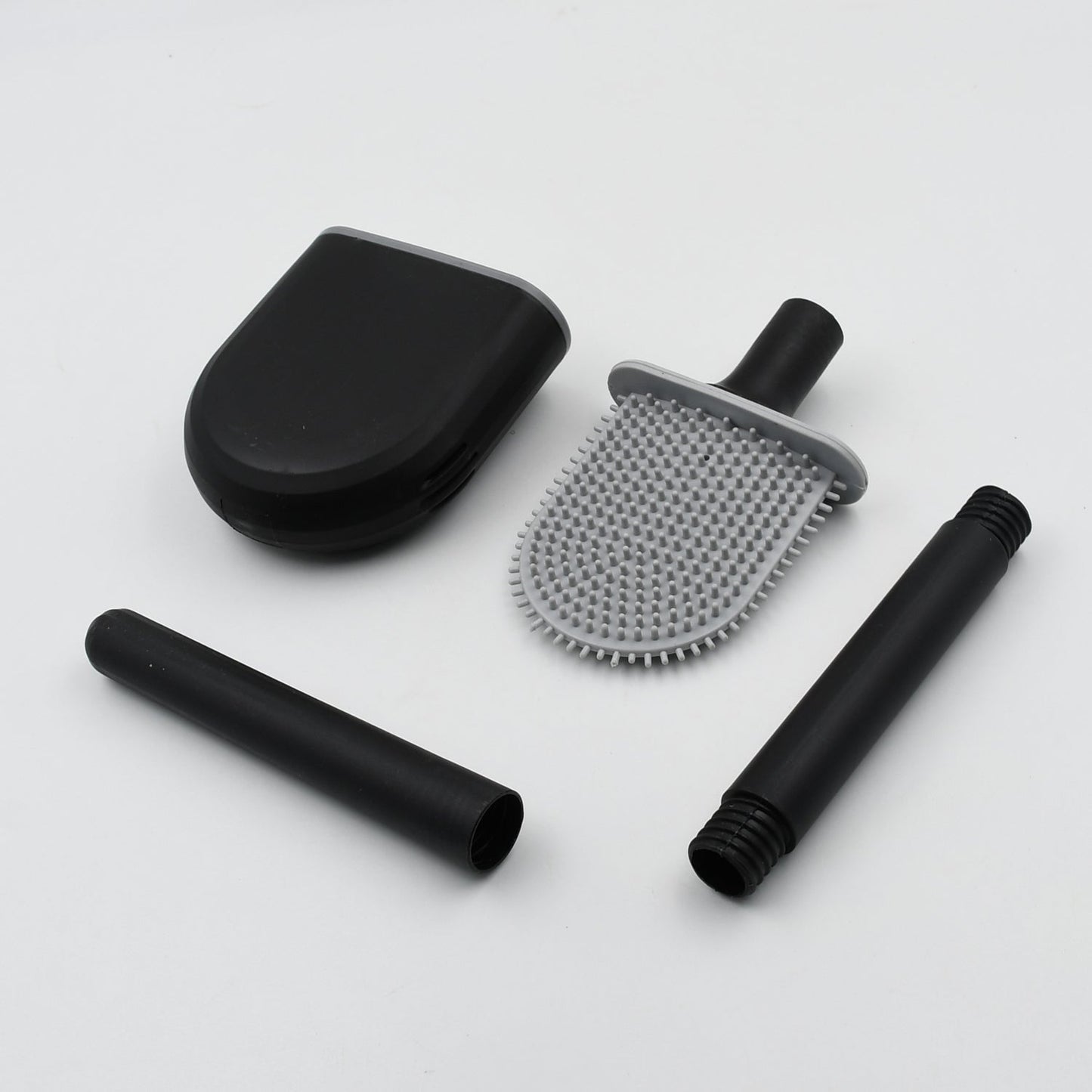 Silicone Toilet Brush with Holder Stand for Bathroom Cleaning - infinityexculsivestore.com