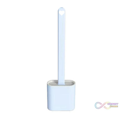Modern silicone toilet brush with stand for organized bathroom cleaning